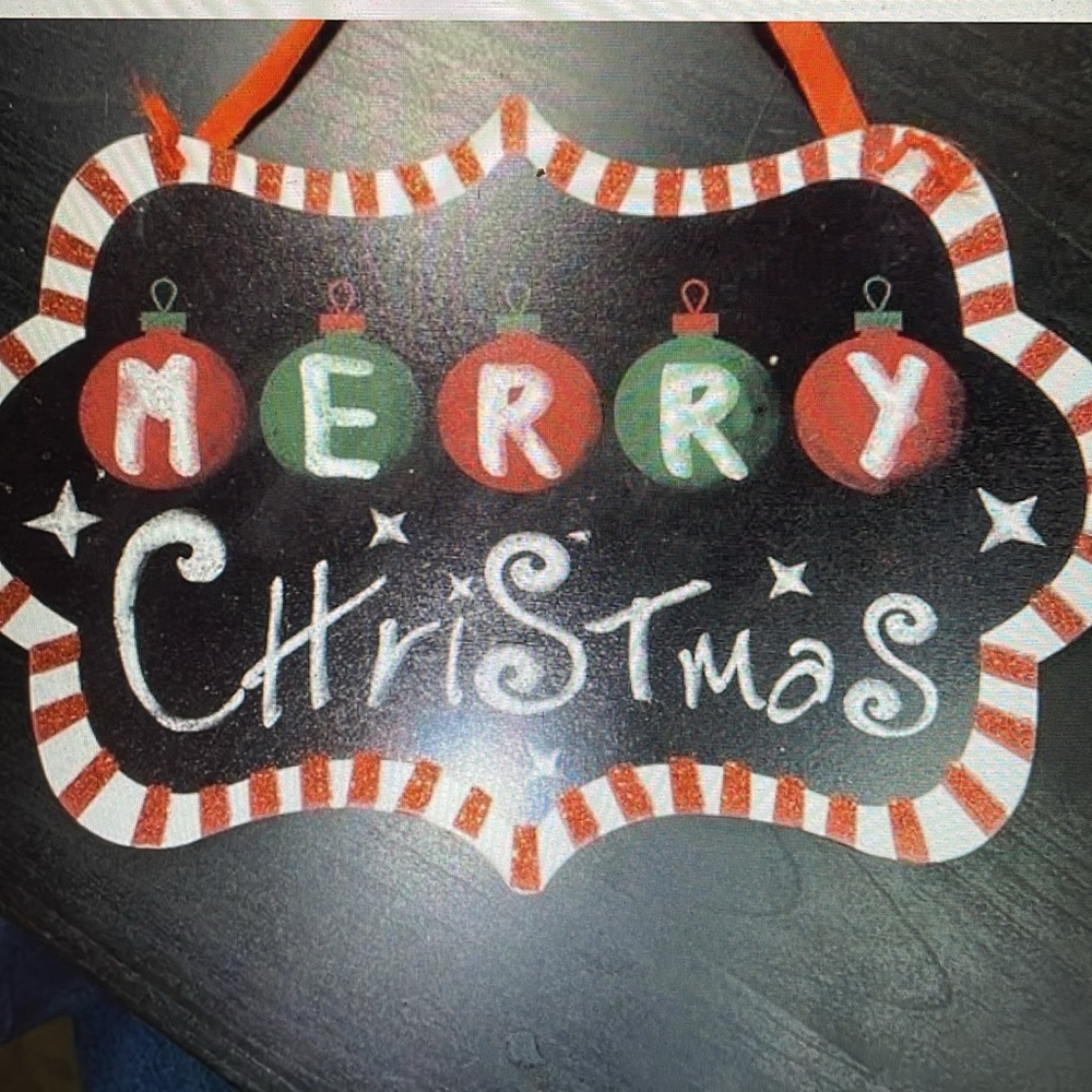 Merry Christmas chalk Board Sign